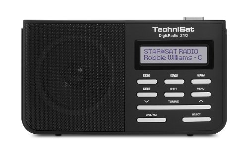 TechniSat DigitRadio 210 tragbares DAB+ Digitalradio (DAB+, DAB, UKW-Empfang) schwarz