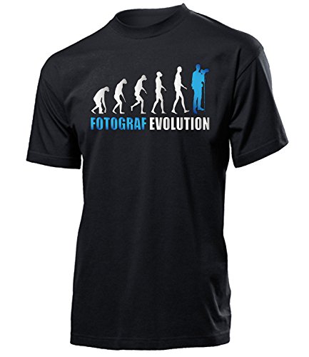 FOTOGRAF EVOLUTION 608 Herren T-Shirt (H-SW-Weiss-Blau) Gr. XXL