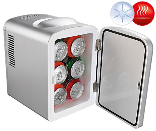 Rosenstein & Söhne Dosenkühlschrank: Mobiler Mini-Kühlschrank mit Wärmefunktion, 4 Liter, 12 & 230 V (Mini Kühlschrank 12V)