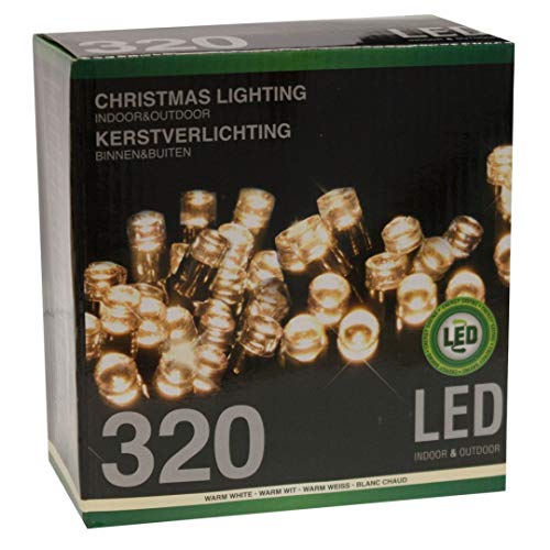 Multistore 2002 LED Lichterkette 320 LEDs warmweiß für innen und außen Strombetrieb