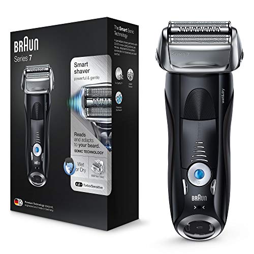 Braun Series 7 7840s elektrischer Rasierer, mit Reise-Etui, schwarz