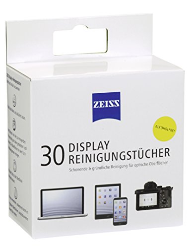 ZEISS Display-Reinigungstücher (30 Stk.) zur schonenden & gründlichen Reinigung Ihres Tablets