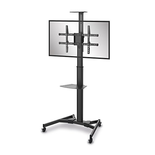 conecto LM-FS02B Professional TV-Ständer Standfuß für Flachbildschirm LCD LED Plasma höhenverstellbar 37-70 Zoll (94-178 cm, bis 50 kg Tragkraft) max. VESA 600x400mm, Stahl, schwarz