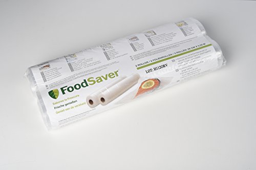 Foodsaver FSR2802-I Vakuum-Rollen 2 Stück 28×550 cm / Folienrollen für Lebensmittel / Vakuumierer / Sous-Vide