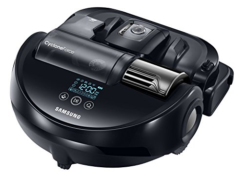 Samsung VR9200 VR20J9259UC/EG POWERbot Saugroboter (150W, extra starke Saugkraft, ideal für Teppiche & Tierhaare, saubere Ecken, WLAN & App, Fernbedienung, Startzeit-Vorwahl) schwarz