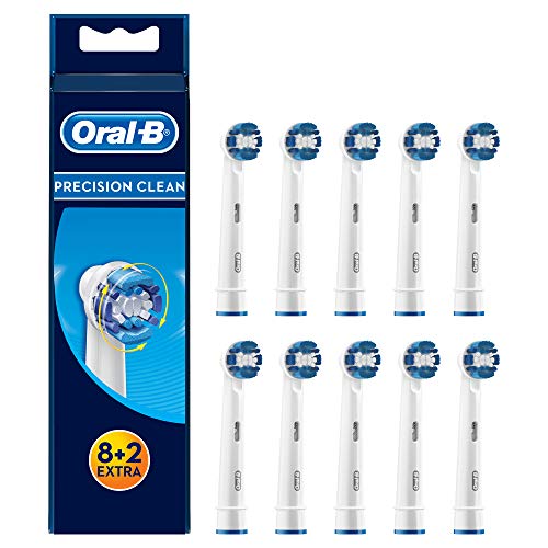 Oral-B Precision Clean Aufsteckbürsten, Umschließt jeden Zahn einzeln für eine optimale Reinigung, 8+2 Stück