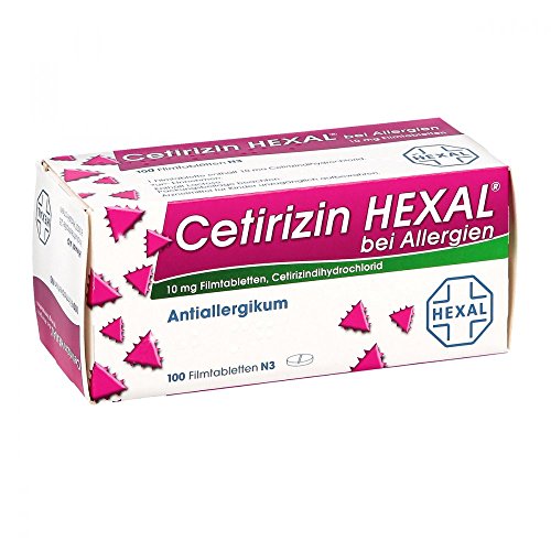 Cetirizin HEXAL bei Allergien, 100 St. Filmtabletten