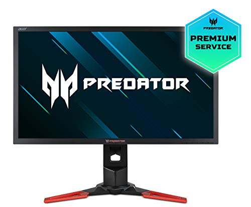 Acer Predator XB271HUAbmiprz 69 cm (27 Zoll) Monitor (HDMI, USB 3.0, DisplayPort, 2560 x 1440, EEK B, Höhenverstellbar, Pivot) schwarz/rot