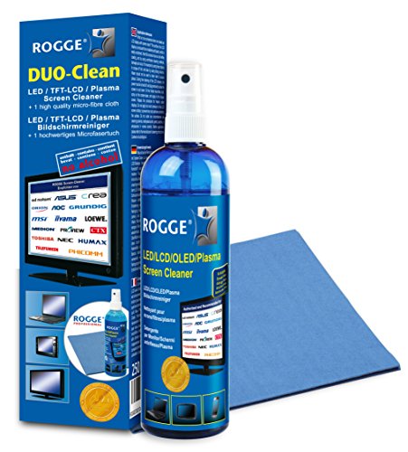 ROGGE DUO CLean Original, 250ml LCD/TFT+Plasma Reiniger+1 Prof.Microfasertuch