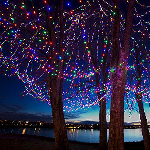 AUFUN LED Lichterkette Außen Bunt Außenlichterkette