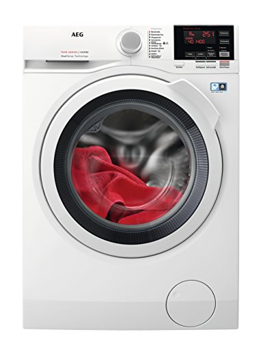 AEG L7WB65684 Waschtrockner / DualSense – schonende Pflege / 8,0 kg Waschen / 4,0 kg Trocknen / Energiesparend / Mengenautomatik / Nachlegefunktion / ProSteam – Auffrischfunktion / Kindersicherung