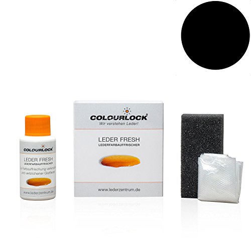 COLOURLOCK Leder Fresh Tönung Mini 30 ml F-Standard-Farbe F034 schwarz (Lederfarbe, Farbauffrischung), beseitigt Schrammen, Ausbleichungen und Abnutzung an Leder und Kunstleder