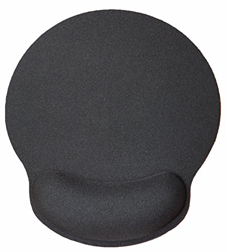 Silent Monsters ergonomisches Komfort Mauspad mit Handauflage aus Gel, schwarz