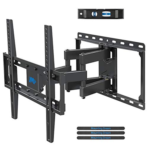 Mounting Dream TV Wandhalterung Schwenkbar Neigbar Fernseher Wandhalterung Doppel Arm Halterung für die meisten 66-140cm (26-55 Zoll) LED, LCD, OLED, Plasma TVs mit VESA 75×75-400x400mm bis zu 45kg