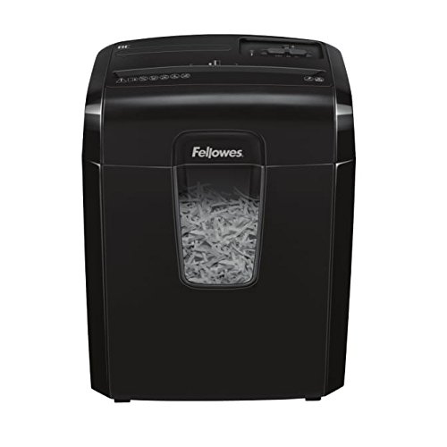 Fellowes Powershred 8C Partikelschnitt Aktenvernichter (P-4) (8 Blatt Papierschredder mit Sicherheitssperre für Zuhause)