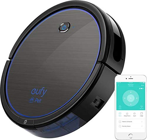 Eufy Anker Eufy Robovac 11c Saugroboter Schwarz, Blau Kompatibel Mit Amazon Alexa, Saugkraft, Selbstaufladender Roboterstaubsauge