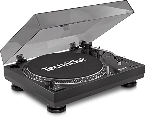 TechniSat TECHNIPLAYER LP 300 – Profi-USB-DJ-Plattenspieler (mit Scratch-Funktion und Digitalisierungsfunktion, Drehzahl: 33/45 U/min, Quarzgesteuerter Direktantrieb) schwarz