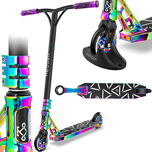 KESSER® Stunt Scooter GT-Limit 360° Lenkung Funscooter Stuntscooter mit Ständer ABEC 9 Kugellagern, 110 mm PU Räder, Kickscooter Tretroller Cityroller Trick Roller für Kinder Erwachsene,